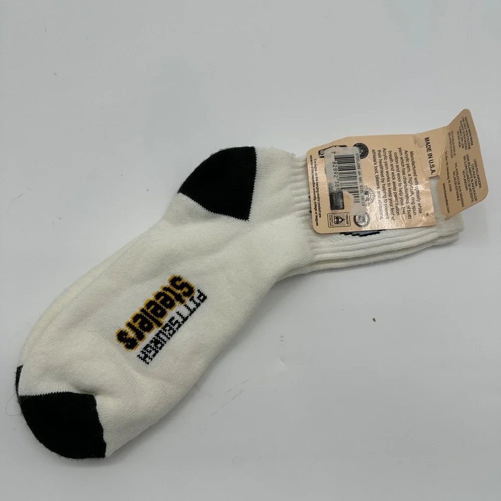 VTG Y2K Pittsburgh Steelers NFL Socks For Bare Feet Originals Mens 10-13 NEW NWT